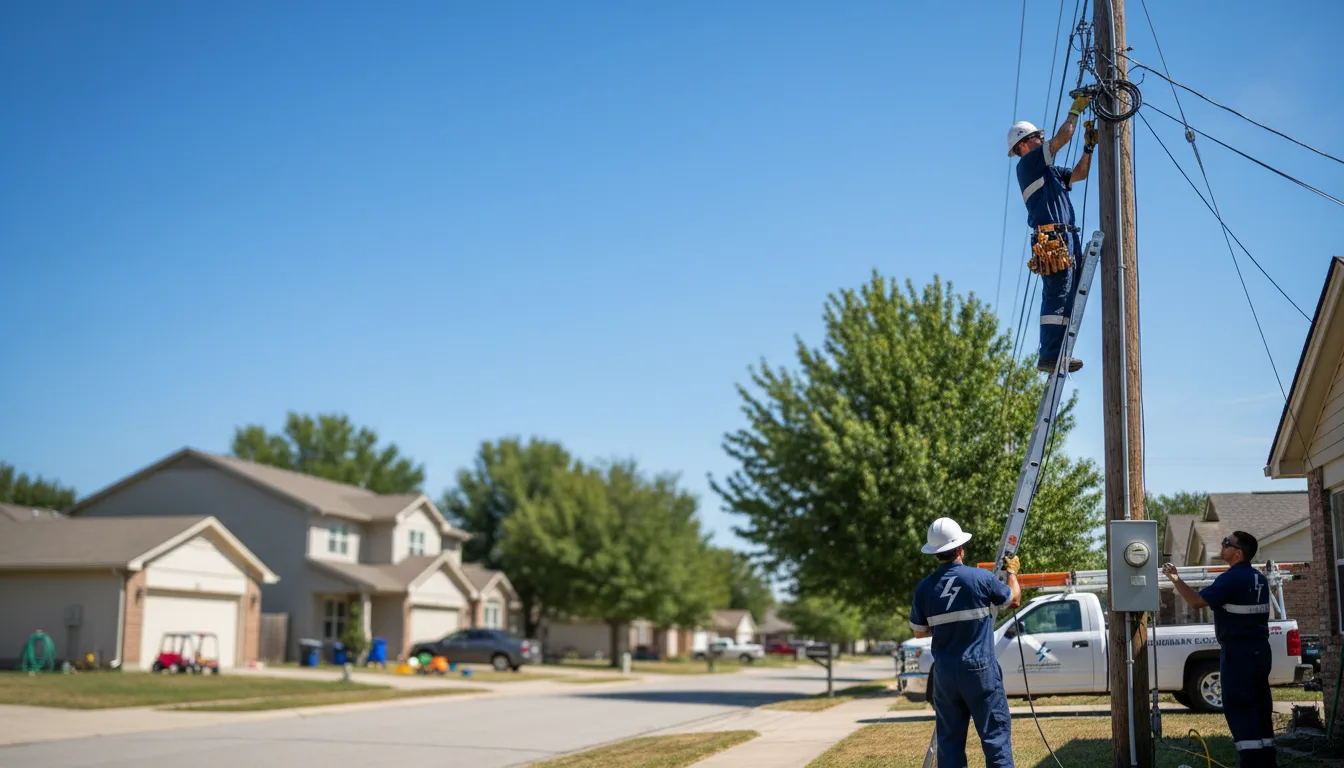 Residential electrician providing installation services in Toccoa Falls, GA